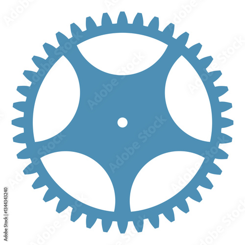 Gear shape icon. Vector sign. Engineering symbol