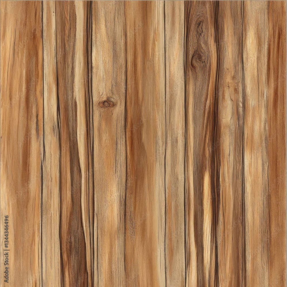 Obraz premium Rustic light brown vertical wood planks background texture.