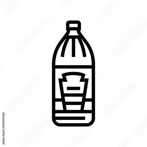 vinegar condiment line icon vector illustration