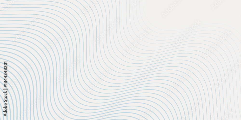 Abstract background with wavy blue lines on a white background. The blue lines create a flowing, textured pattern on the white surface. Minimal abstract gradient wavy line modern Abstract background with wavy blue lines on a white background. The blue lines create a flowing, textured pattern on the white surface. Minimal abstract gradient wavy line modern