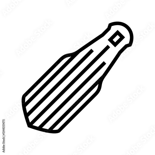 straws titanium ultralight line icon vector illustration