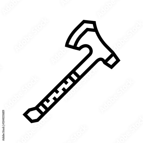 wire saw titanium ultralight line icon vector illustration