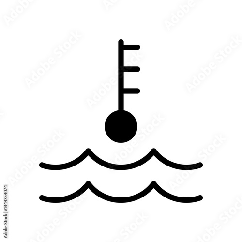 engine overheating car driving obstacles glyph icon vector illustration