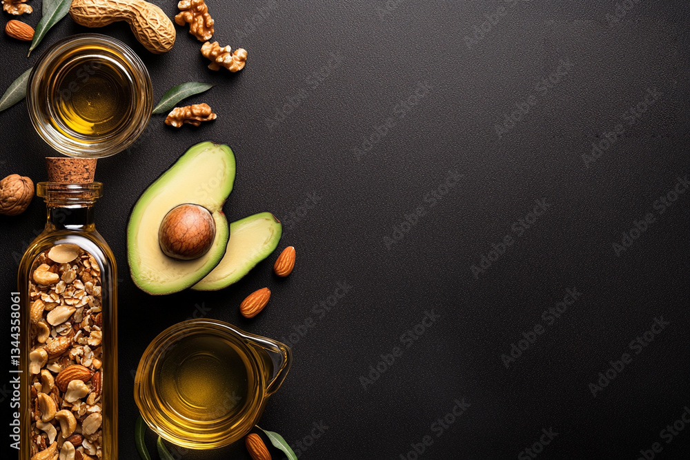 Fresh and healthy flat lay ingredients Fresh and healthy flat lay ingredients
