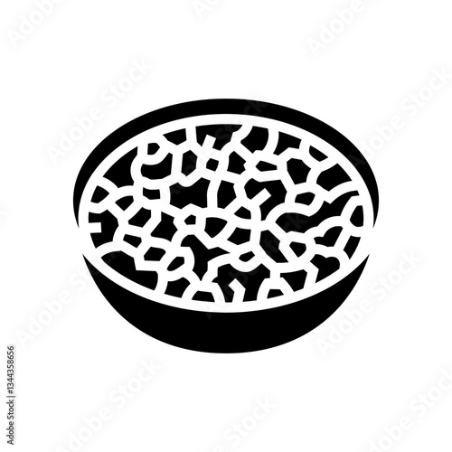 salsa condiment glyph icon vector illustration