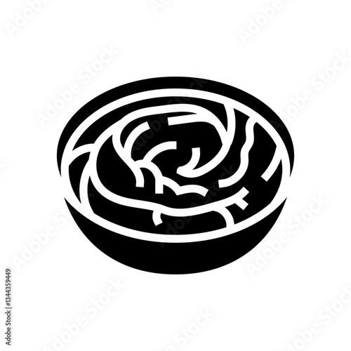 hummus condiment glyph icon vector illustration