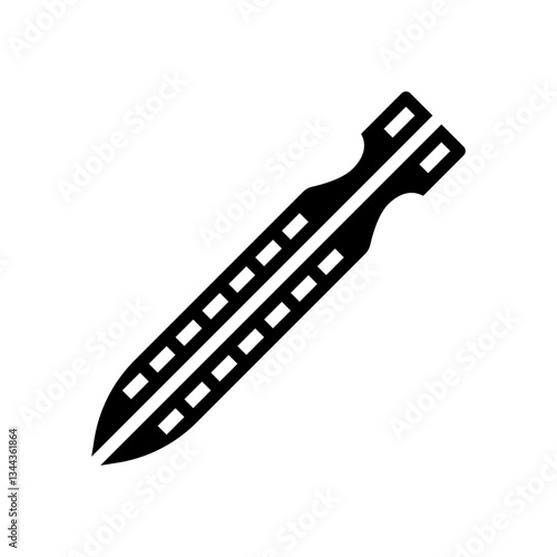 tent stakes titanium ultralight glyph icon vector illustration