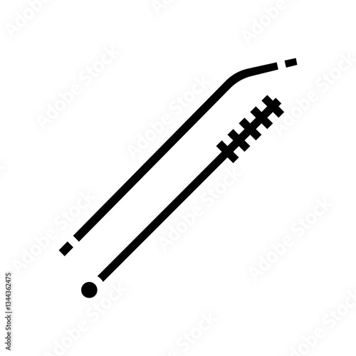 trowel titanium ultralight glyph icon vector illustration