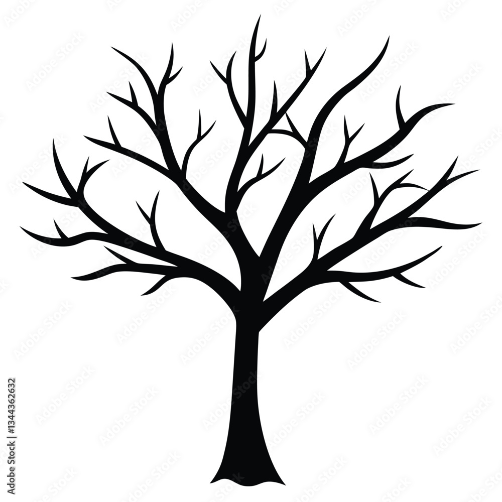 Obraz premium tree silhouette vector