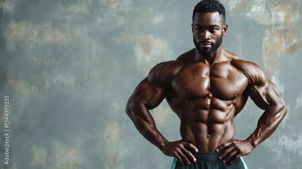 A video with a muscular man on the background of a textured wall, would be suitable for fitness content, sports supplements ads or motivational videos.
A video with a muscular man on the background of a textured wall, would be suitable for fitness content, sports supplements ads or motivational videos.