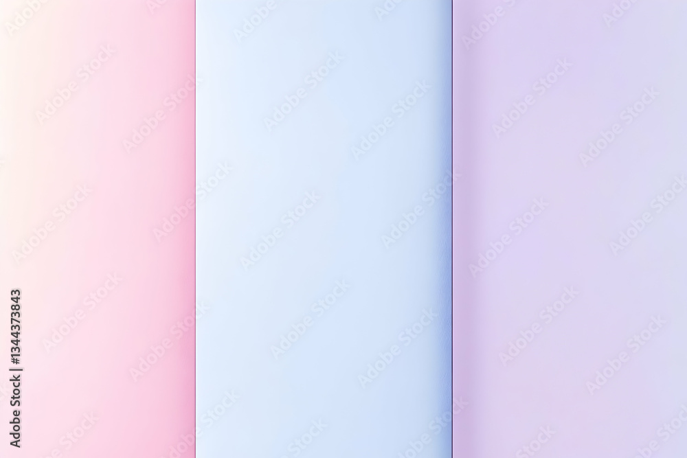 Obraz premium Three Vertical Pastel Colored Paper Strips Provide Background Texture