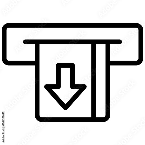 withdrawal line icon