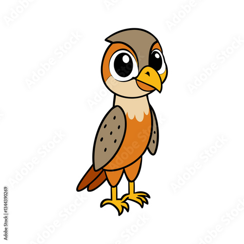 ute Falcon Cartoon Vector Illustration