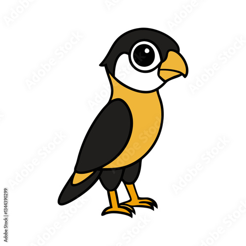 ute Falcon Cartoon Vector Illustration
