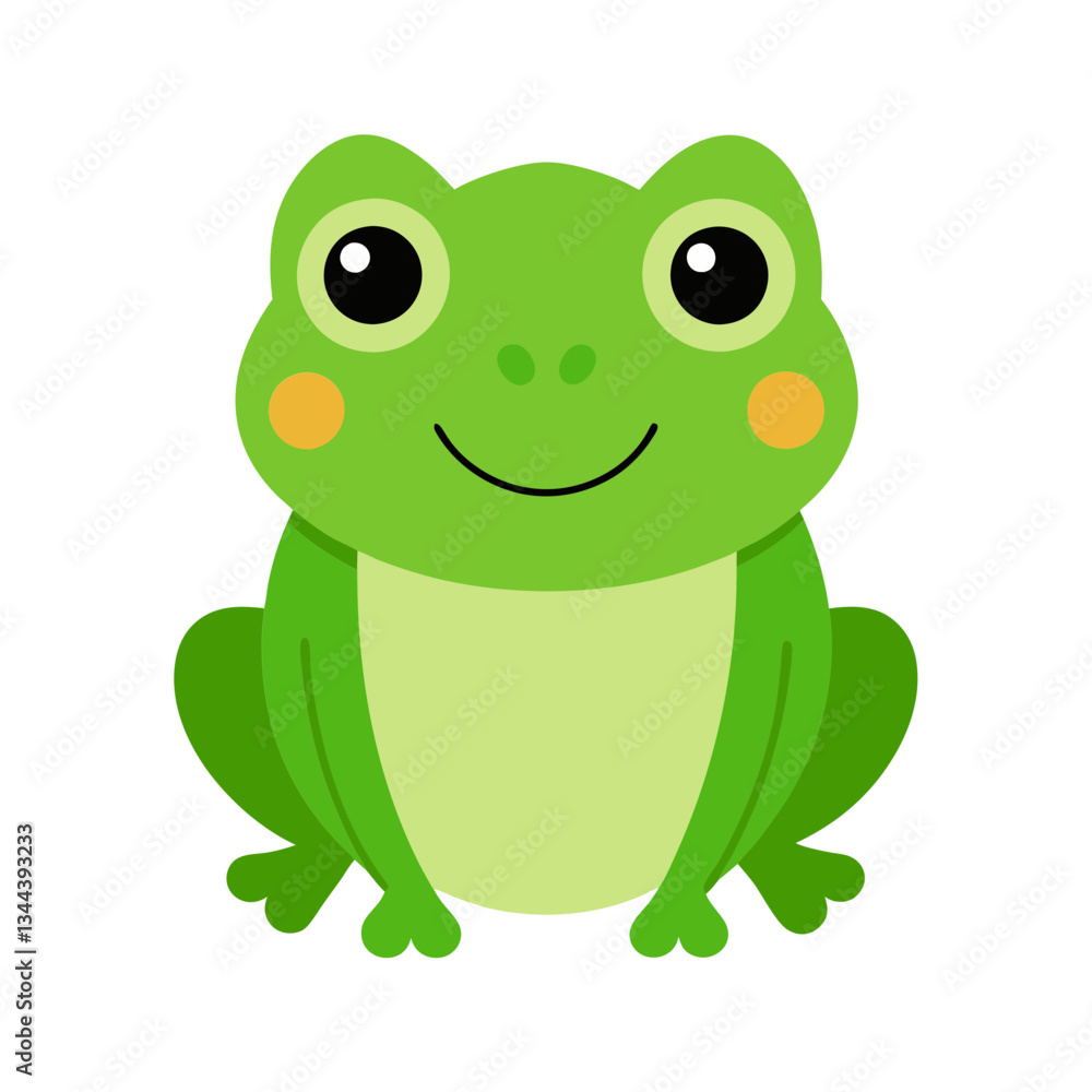 Cute Frog Vector Illustration Cute Frog Vector Illustration