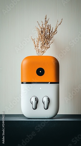Modern Wireless Earbuds Display