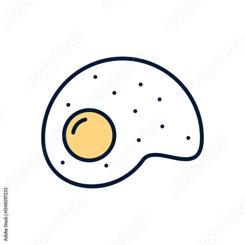 Fried egg Vector icon