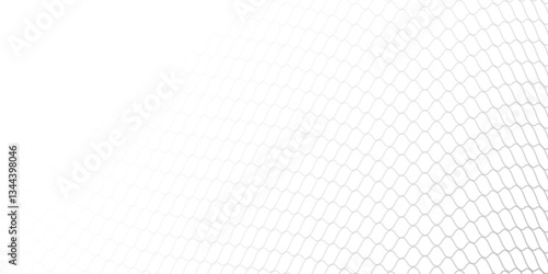 Black wire mesh fence on a white background