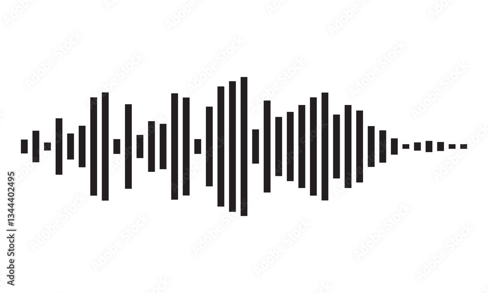Dynamic vertical lines illustrating sound waves and audio frequencies Dynamic vertical lines illustrating sound waves and audio frequencies