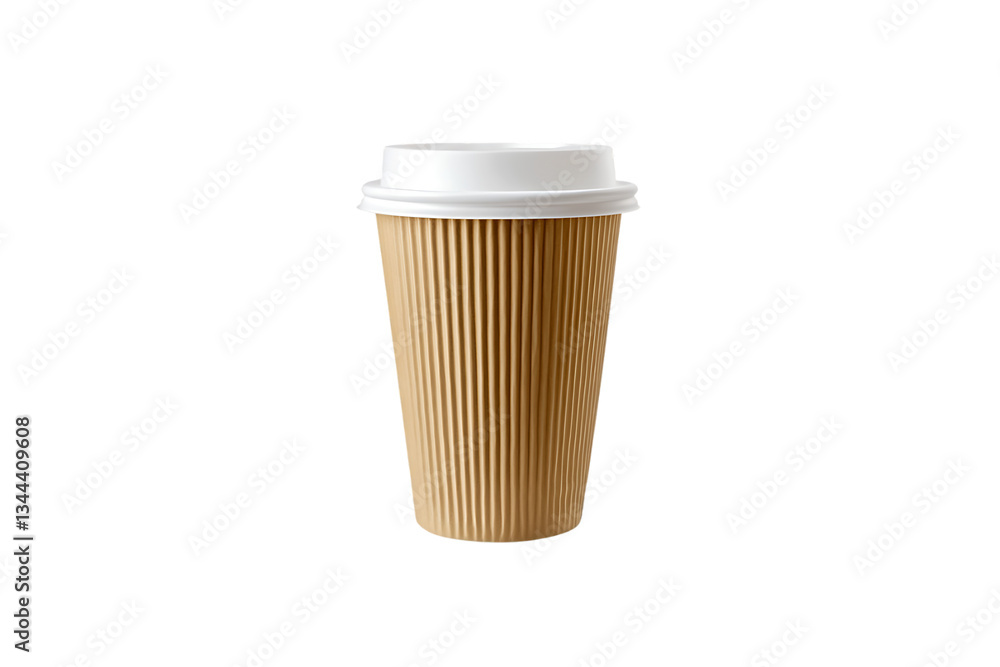 Takeaway Coffee Cup on Transparent Background Takeaway Coffee Cup on Transparent Background