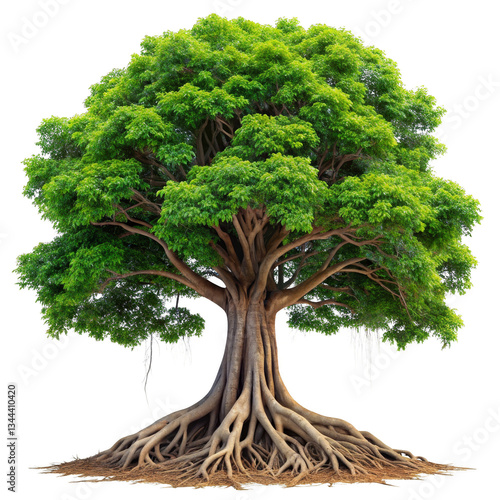 Lush Green Banyan Tree, Isolated on Transparent Background, Nature Photography, High Resolution, PNG, Banyan Tree Image, Tree, Nature, PNG