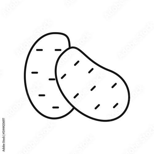 Potato icon isolated. simple vector icon on white background