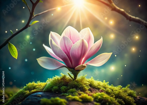 Surreal Magnolia Bloom: Dreamlike Floral Photography