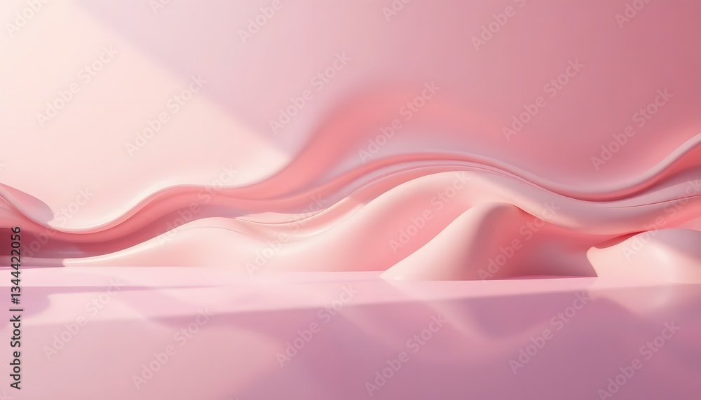 Abstract Pink Wave Background Abstract Pink Wave Background