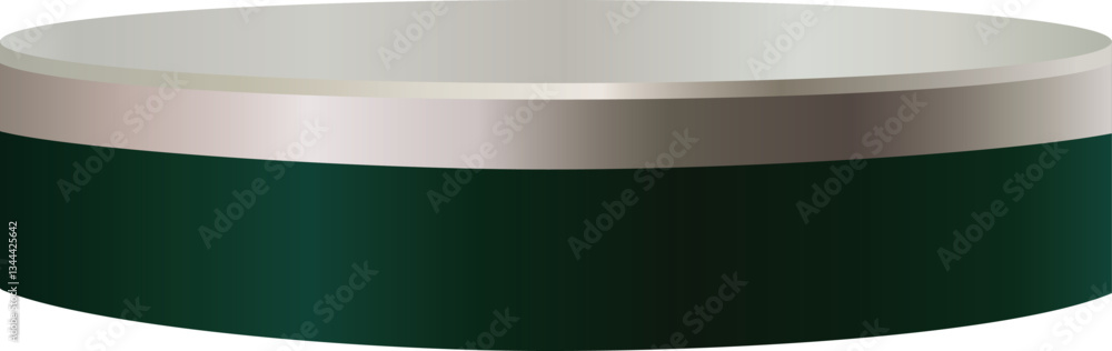 Naklejka premium Green Round Podium