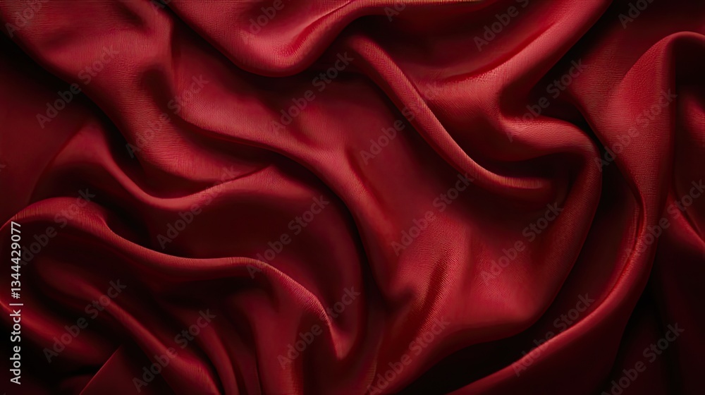 Abstract red silk fabric background Texture luxury elegance and fashion Abstract red silk fabric background Texture luxury elegance and fashion