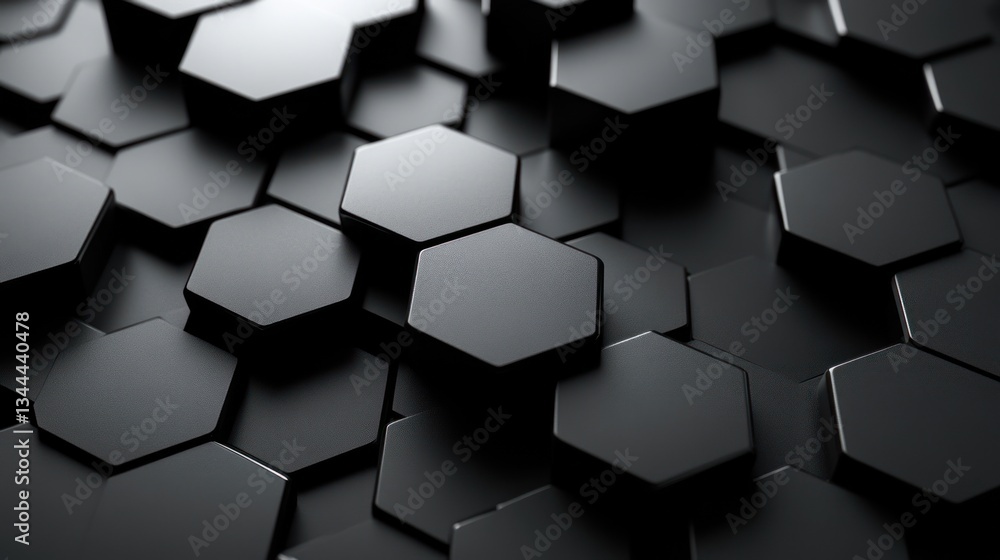 Abstract dark gray hexagonal geometric pattern background. Abstract dark gray hexagonal geometric pattern background.