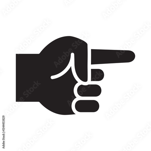 Index finger pointing icon. Index finger pointer icon. 