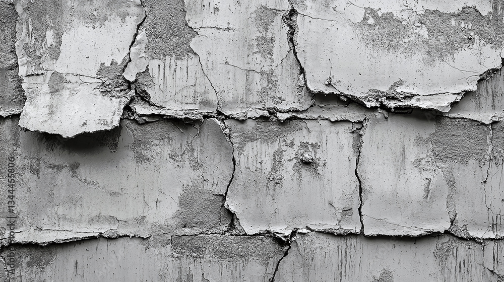 Obraz premium Seamless of Close-up of abstract grey concrete wall texture background , isolated on white background, copy space for text