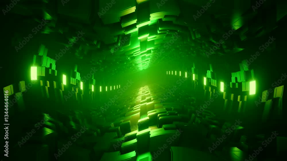 Abstract Green Tunnel Abstract Green Tunnel