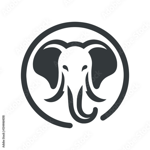 elephant vector silhouette logo illustration