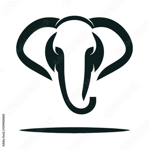 elephant vector silhouette logo illustration