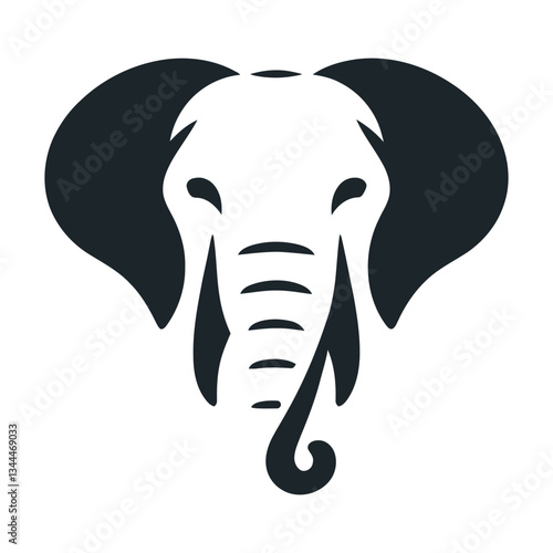 elephant vector silhouette logo illustration