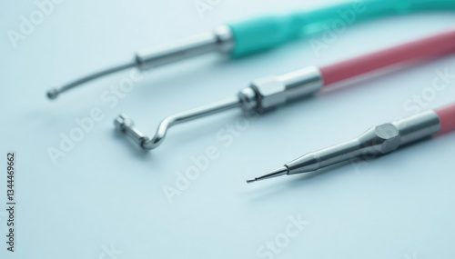 Wallpaper Mural Close-up sterile veterinary instruments on white, clean, science Torontodigital.ca