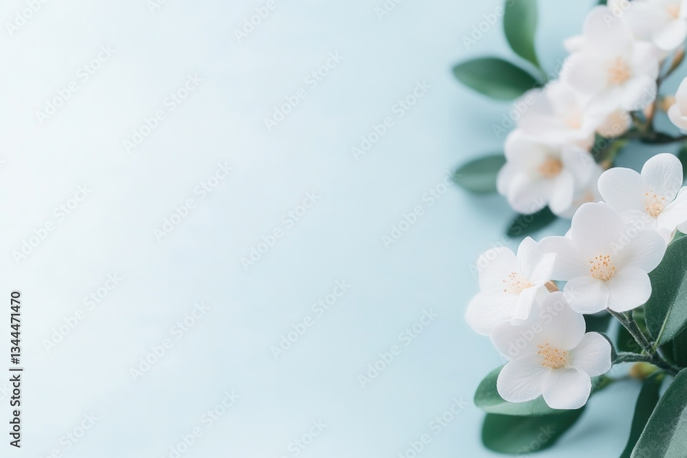 Obraz premium close-up of fresh blossoming spring flowers in full bloom highlighting vibrant petals and contrasting greenery