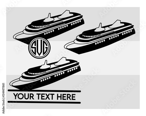 Cruise Monogram Svg, Split Monogram, Circle Monogram, Cruise Ship SVG, Cruise Ship Silhouette, Boat Svg, Family Trip Svg, Vacation Svg, Water Boat Svg, Cruise Ship Adventure Png, Cruise Vacation,