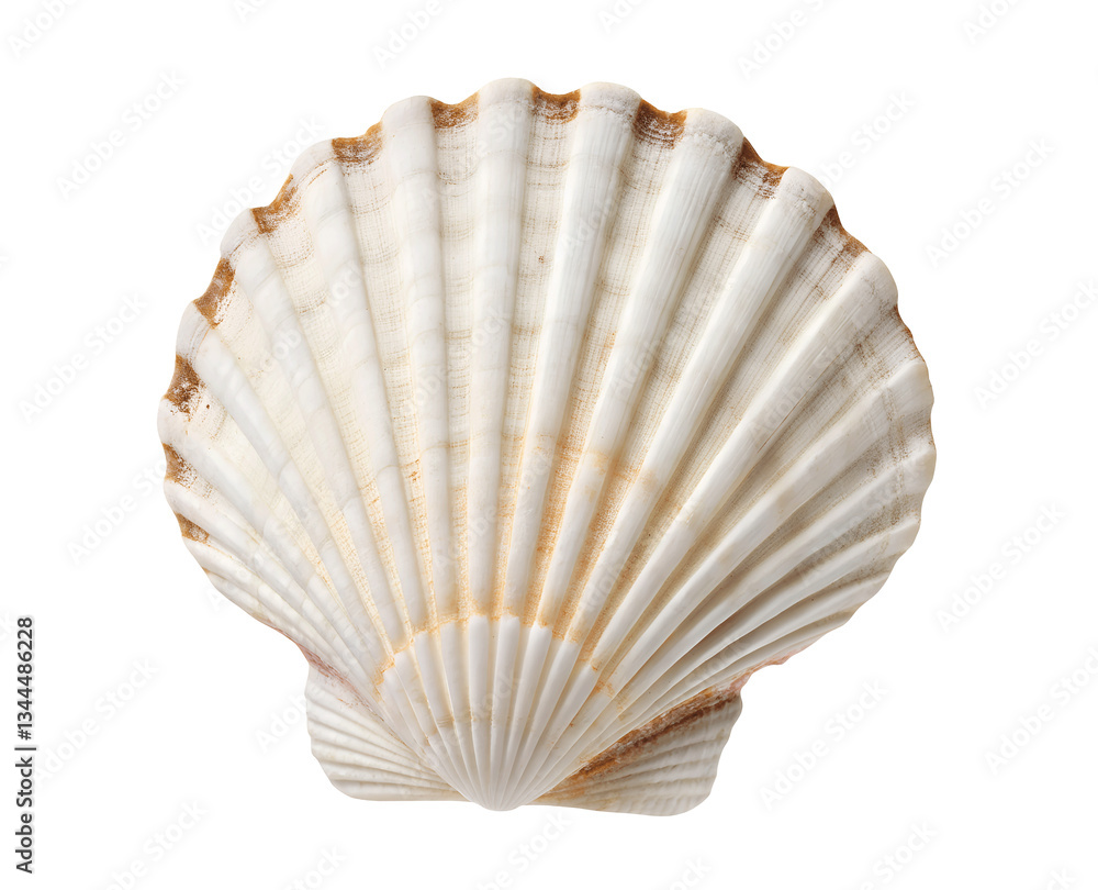 Natural seashell cutout, crisp and isolated on a transparent background, perfect for overlays and compositions Natural seashell cutout, crisp and isolated on a transparent background, perfect for overlays and compositions