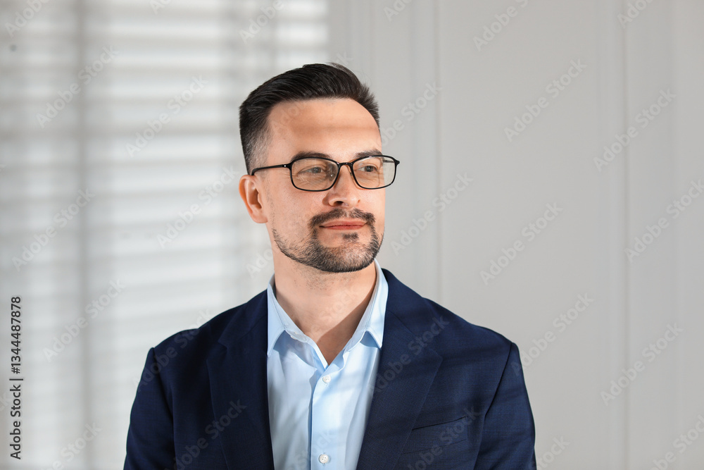 Portrait of handsome middle aged man indoors Portrait of handsome middle aged man indoors