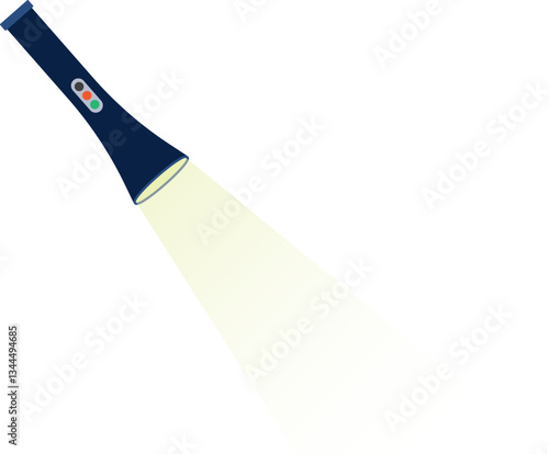 Illustration of a Flashlight, Modern Torch