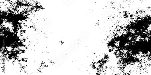 Distressed black texture. stock illustration, Dark grainy texture on white background. Dust overlay textured. Grain noise particles. Rusted white effect. Grunge design elements.