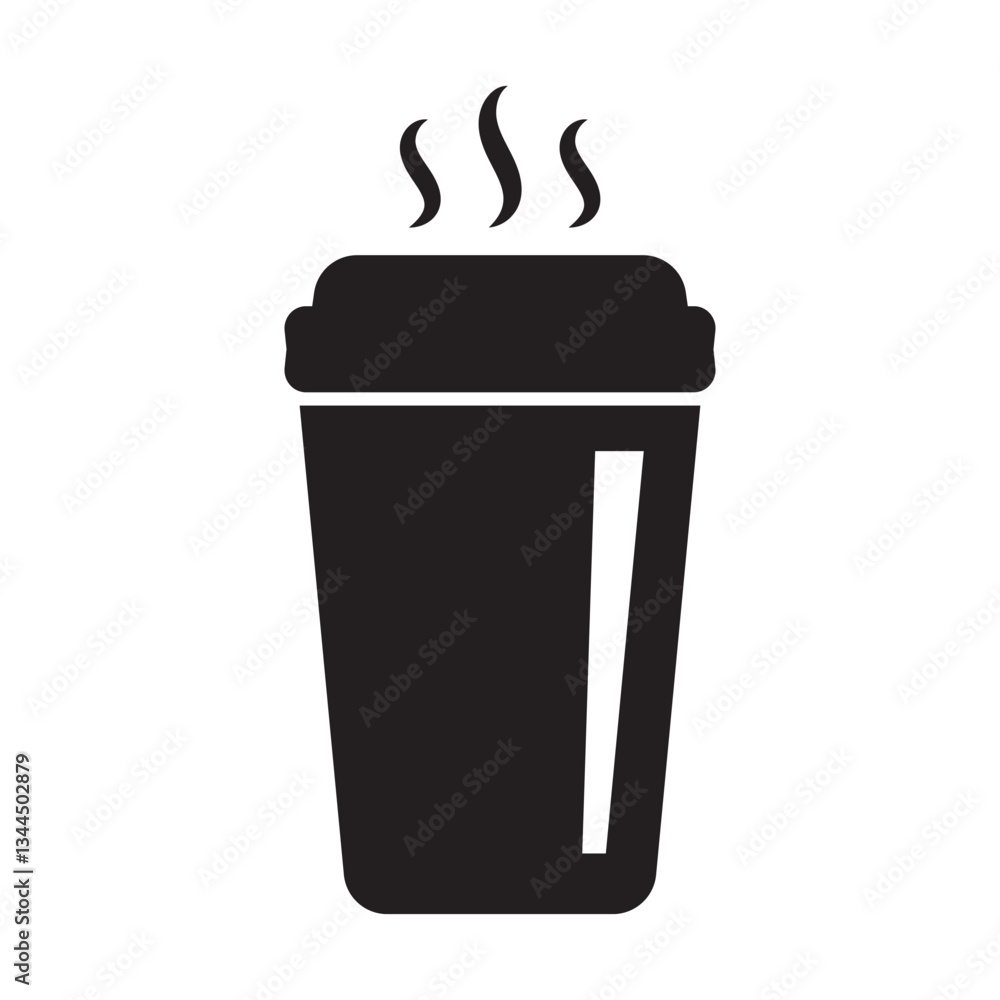 Paper cup icon. Drink icon. Paper cup icon. Drink icon.