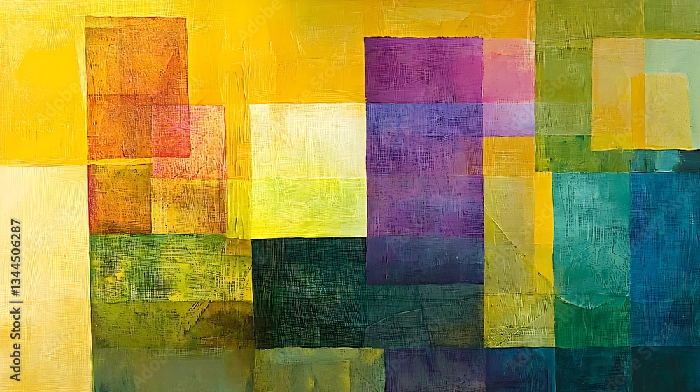 Colorful blocks are overlapping, creating a vibrant abstract background for design use Colorful blocks are overlapping, creating a vibrant abstract background for design use