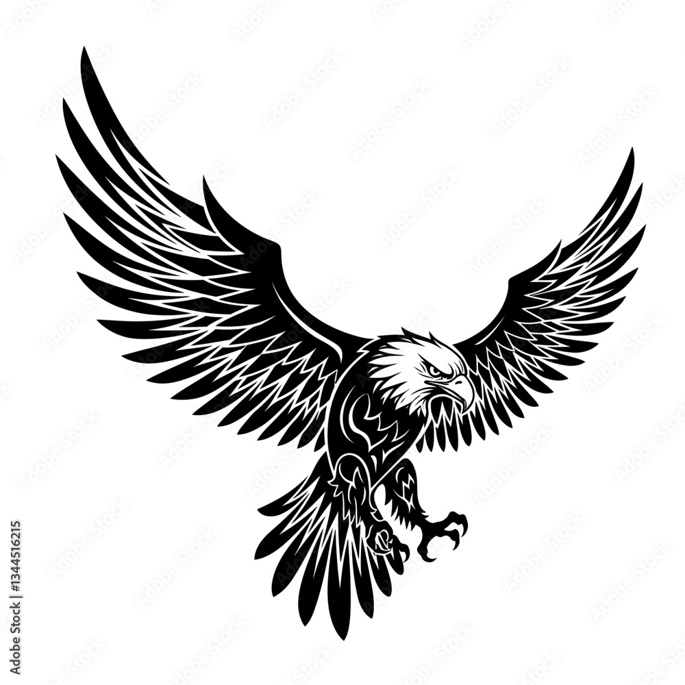 Fototapeta premium Bold Tribal Tattoo Designs Striking Black & White Vector Art