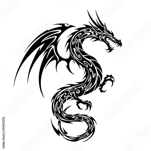 Wallpaper Mural Bold Tribal Tattoo Designs Striking Black & White Vector Art Torontodigital.ca