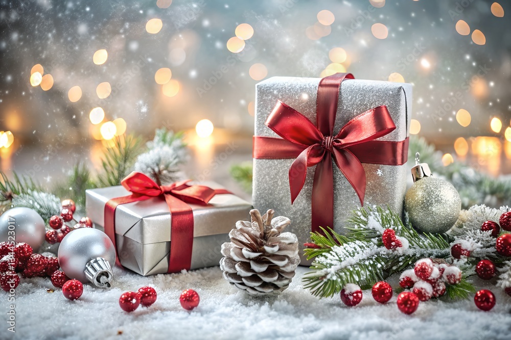 Christmas tree with gift boxes . Christmas background elegant holiday decoration new year background Christmas tree with gift boxes . Christmas background elegant holiday decoration new year background