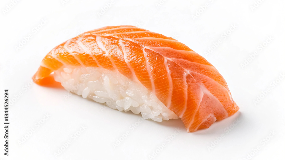 Fresh Salmon Nigiri Sushi on Wooden Board - Premium Japanese Cuisine Close-Up in 4K Ultra HD Fresh Salmon Nigiri Sushi on Wooden Board - Premium Japanese Cuisine Close-Up in 4K Ultra HD